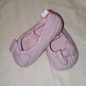 H&M infant girl cable knit ballet flats